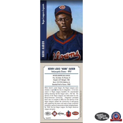 Negro Leagues Baseball Card, Postcard and Mystery Bobblehead Packages - Image 4