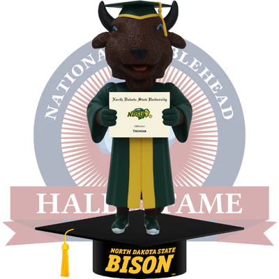 Thundar North Dakota State Bison Mascot Graduation Bobblehead (Presale)