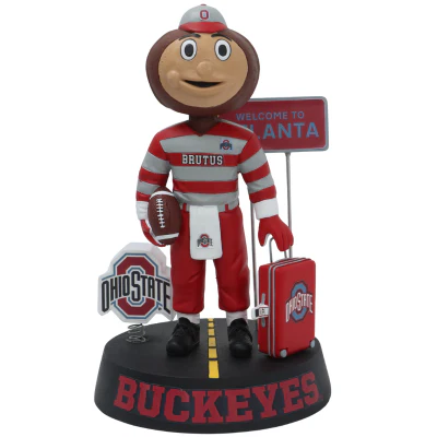 Ohio State Buckeyes Football Brutus Buckeye Welcome to Atlanta Bobblehead - Image 2