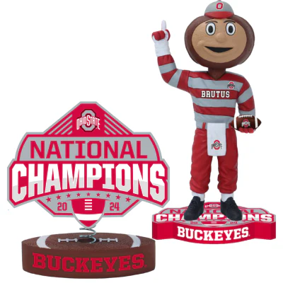 Ohio State Buckeyes 2024 CFP National Champions Bobbleheads - Image 4