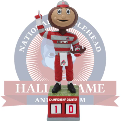 Brutus Buckeye Ohio State Buckeyes Football Championship Counter Bobblehead (Presale)