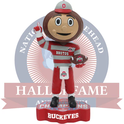 Brutus Buckeye Ohio State Buckeyes 2024 CFP National Champions Mini Bobblehead