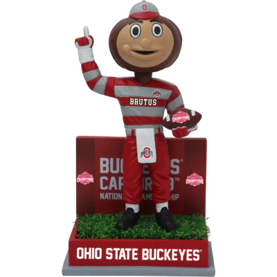 Brutus Buckeye Ohio State Buckeyes 2024 CFP National Champions Scoreboard Bobblehead - Image 2