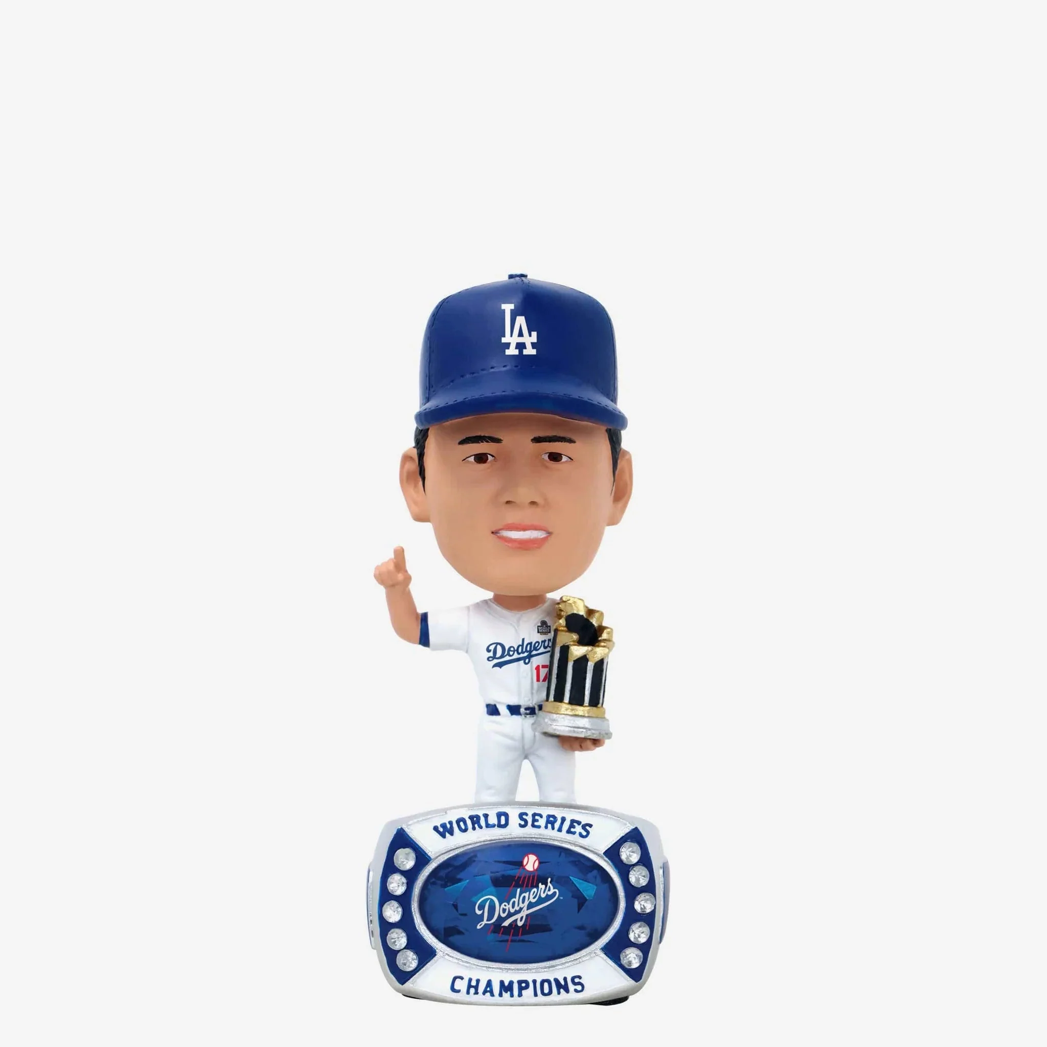 Shohei Ohtani Los Angeles Dodgers 2024 World Series Ring Mini Bighead Bobblehead