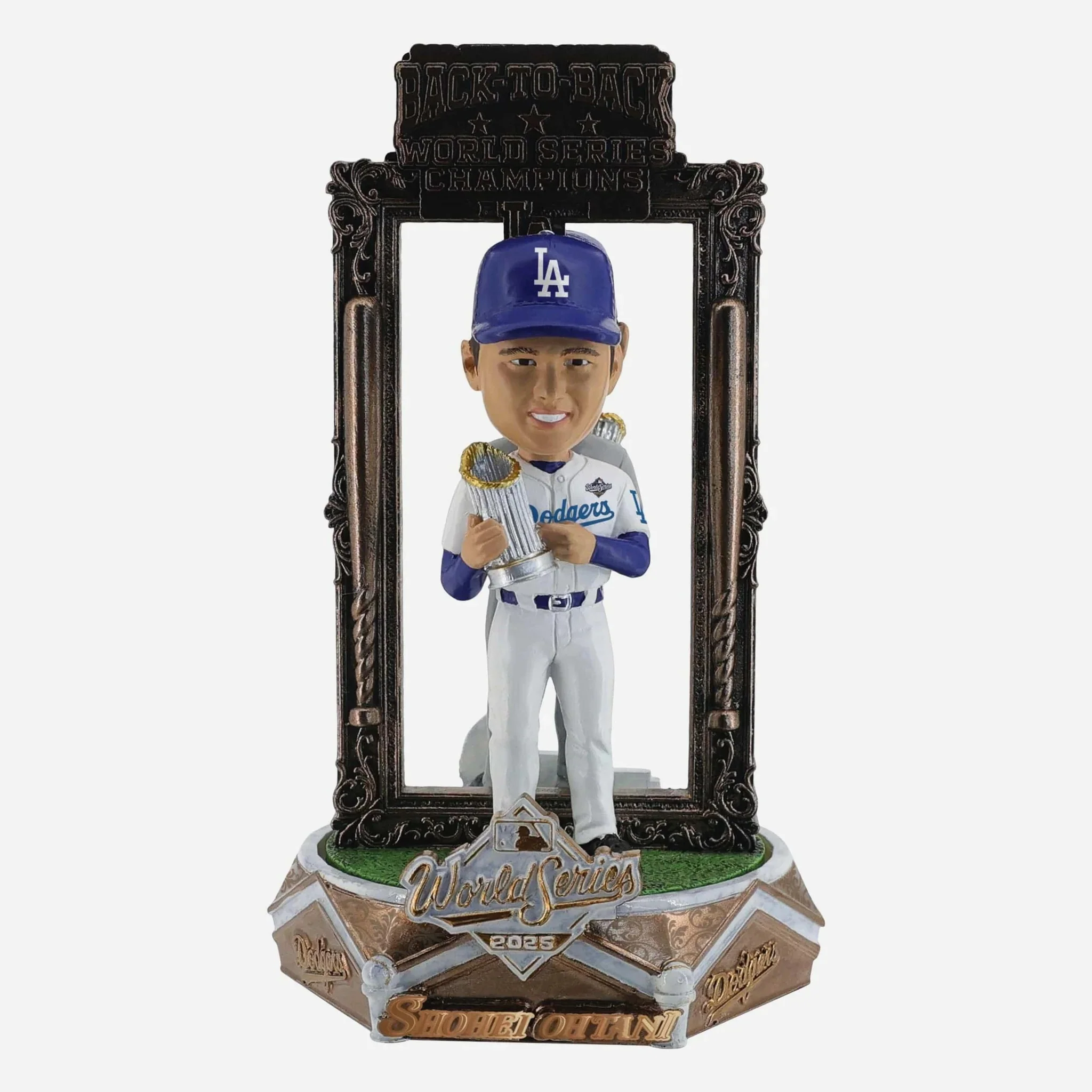 Shohei Ohtani Los Angeles Dodgers 2025 Back To Back World Series Champions Dual Spinner MLB Bobblehead