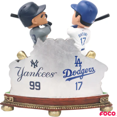 Shohei Ohtani & Aaron Judge Los Angeles Dodgers & New York Yankees 2024 World Series Dual Battle Bobblehead - Image 3