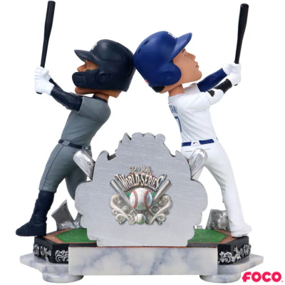 Shohei Ohtani & Aaron Judge Los Angeles Dodgers & New York Yankees 2024 World Series Dual Battle Bobblehead - Image 3