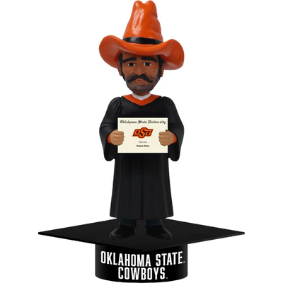 Pistol Pete Oklahoma State Cowboys Mascot Graduation Bobblehead (Presale) - Image 2