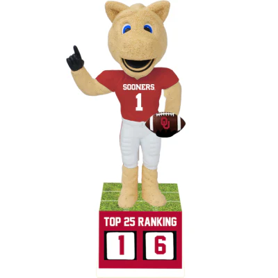 Oklahoma Sooners Football Top 25 Ranking Tracker Bobbleheads (Presale) - Image 2