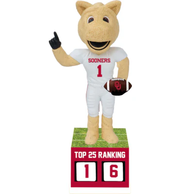 Oklahoma Sooners Football Top 25 Ranking Tracker Bobbleheads (Presale) - Image 3