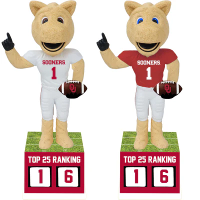 Oklahoma Sooners Football Top 25 Ranking Tracker Bobbleheads (Presale) - Image 4
