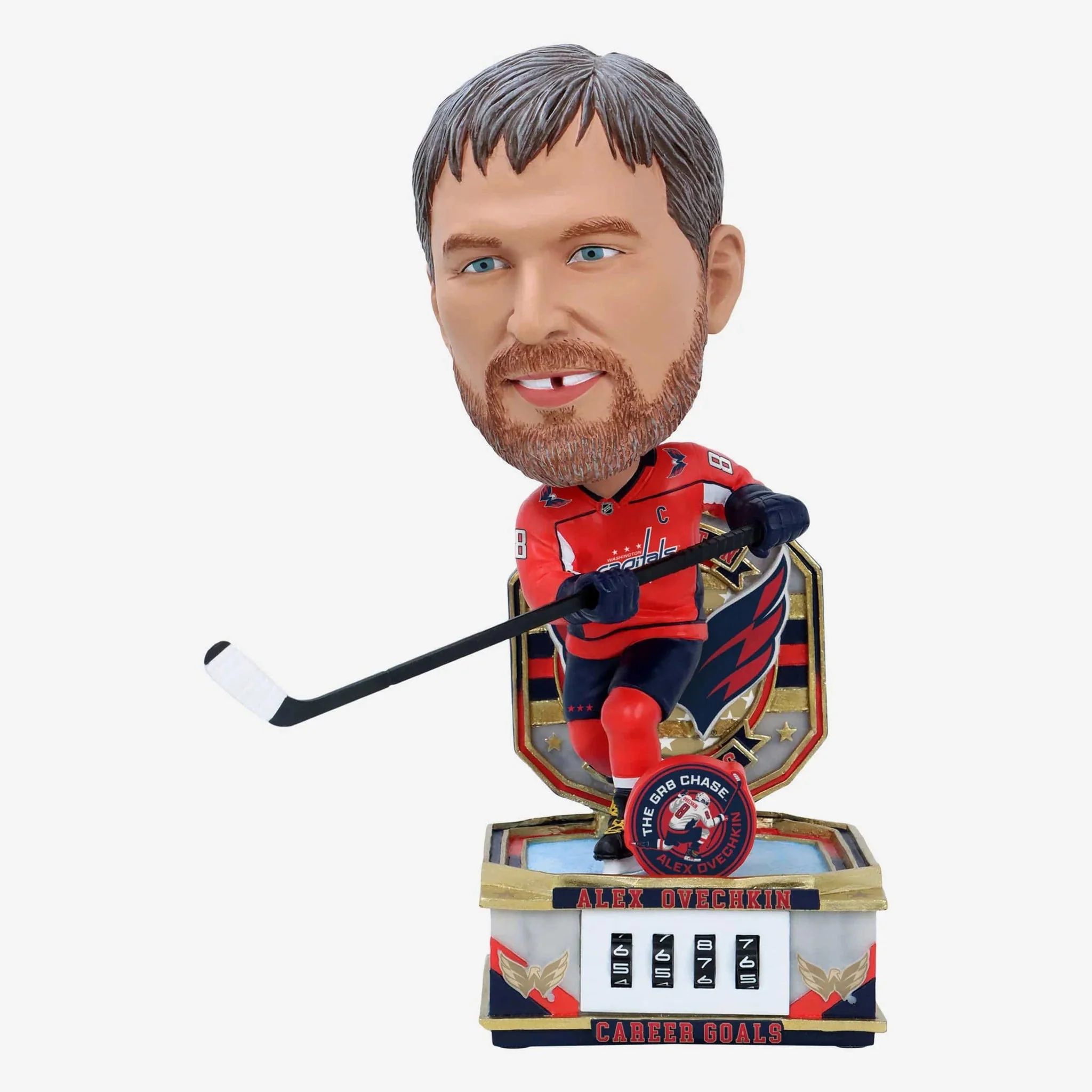 Alex Ovechkin Washington Capitals Career Goal Counter NHL Bobblehead