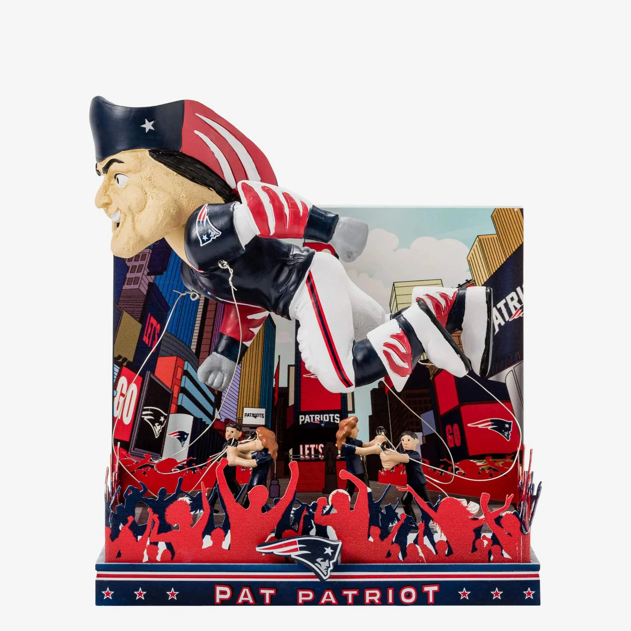 Pat The Patriot New England Patriots Thanksgiving Mascot NFL Football Bobblehead