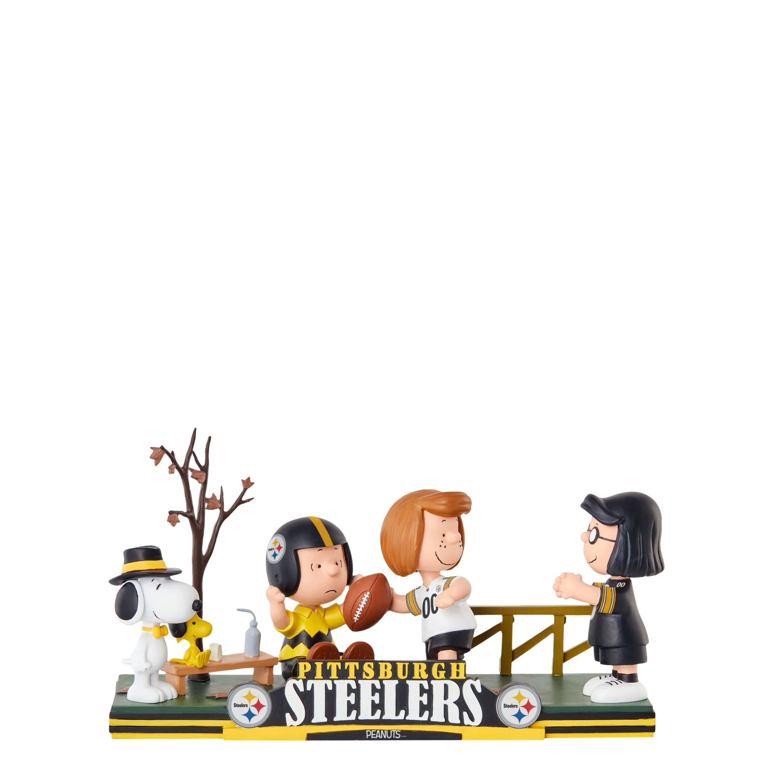 Peanuts Gang NFL Football Field Mini Bobble Scene Bobblehea - Image 6