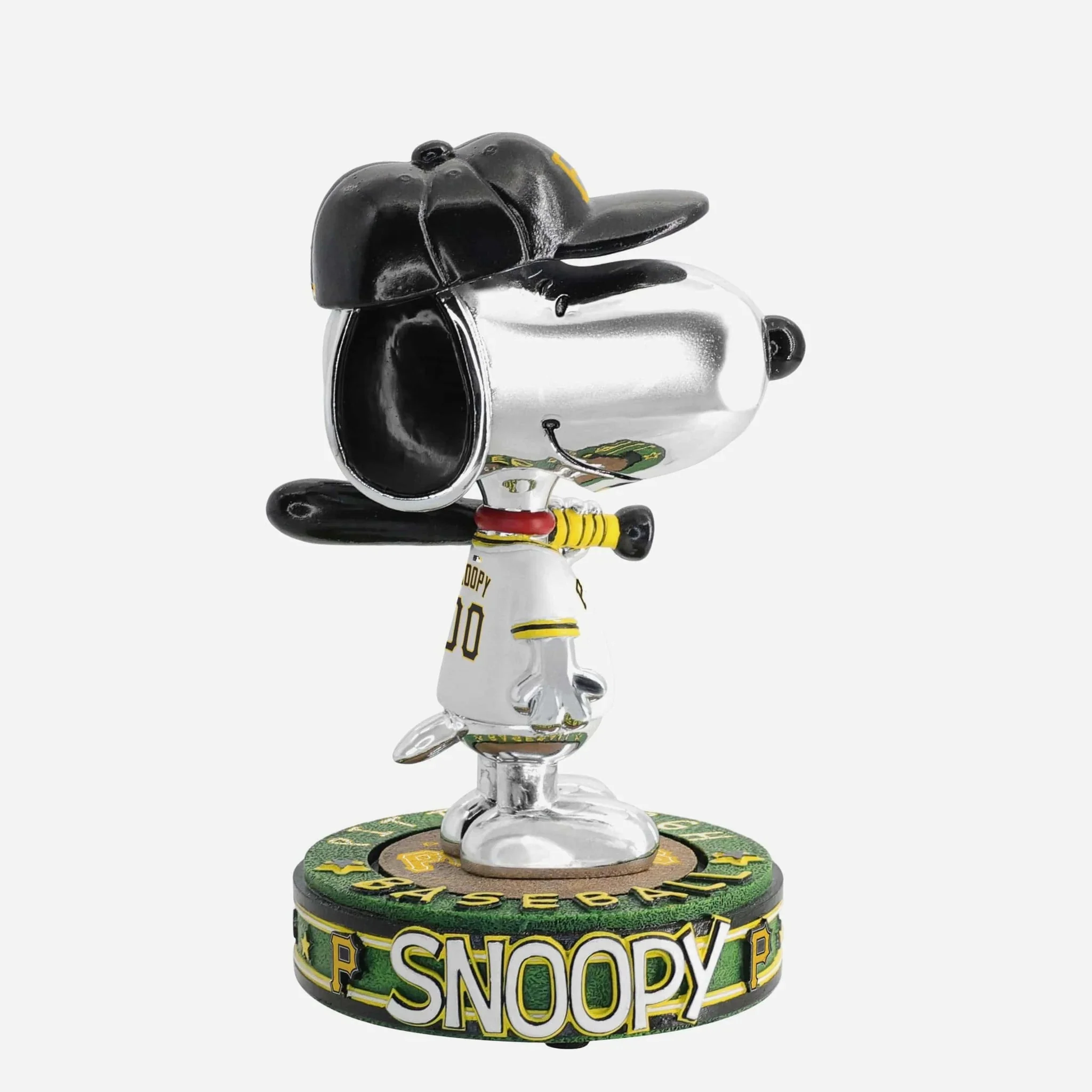Snoopy Pittsburgh Pirates 2025 Peanuts Electroplated Bighead MLB Baseball Bobblehead