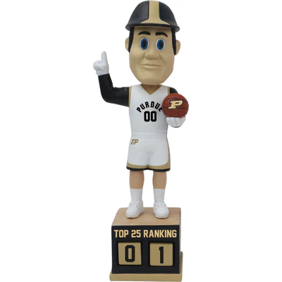 Purdue Pete Purdue Boilermakers Basketball Top 25 Ranking Tracker Bobblehead (Presale) - Image 2