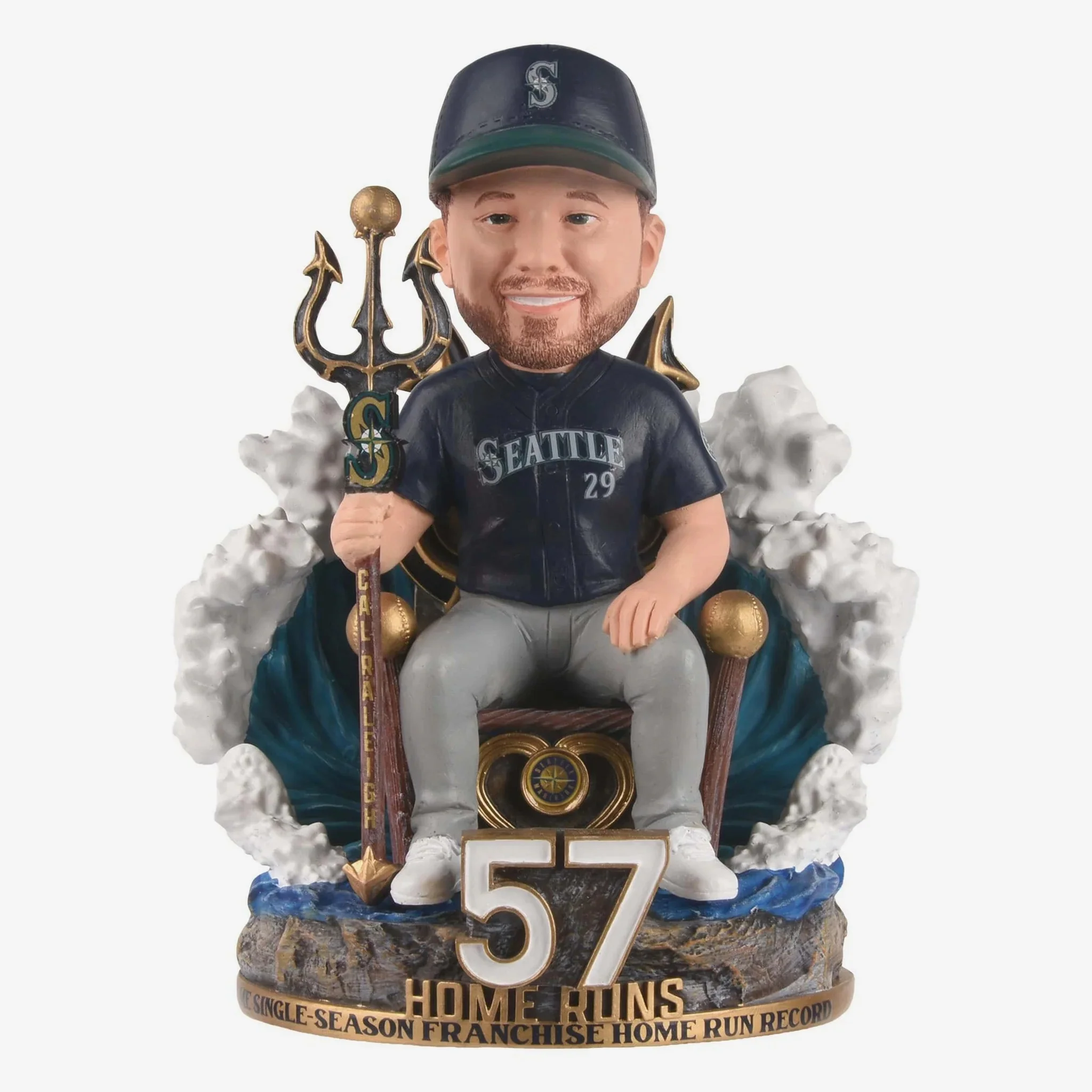 Cal Raleigh Seattle Mariners All-Time Single Season Home Run Record MLB Baseball Bobblehead