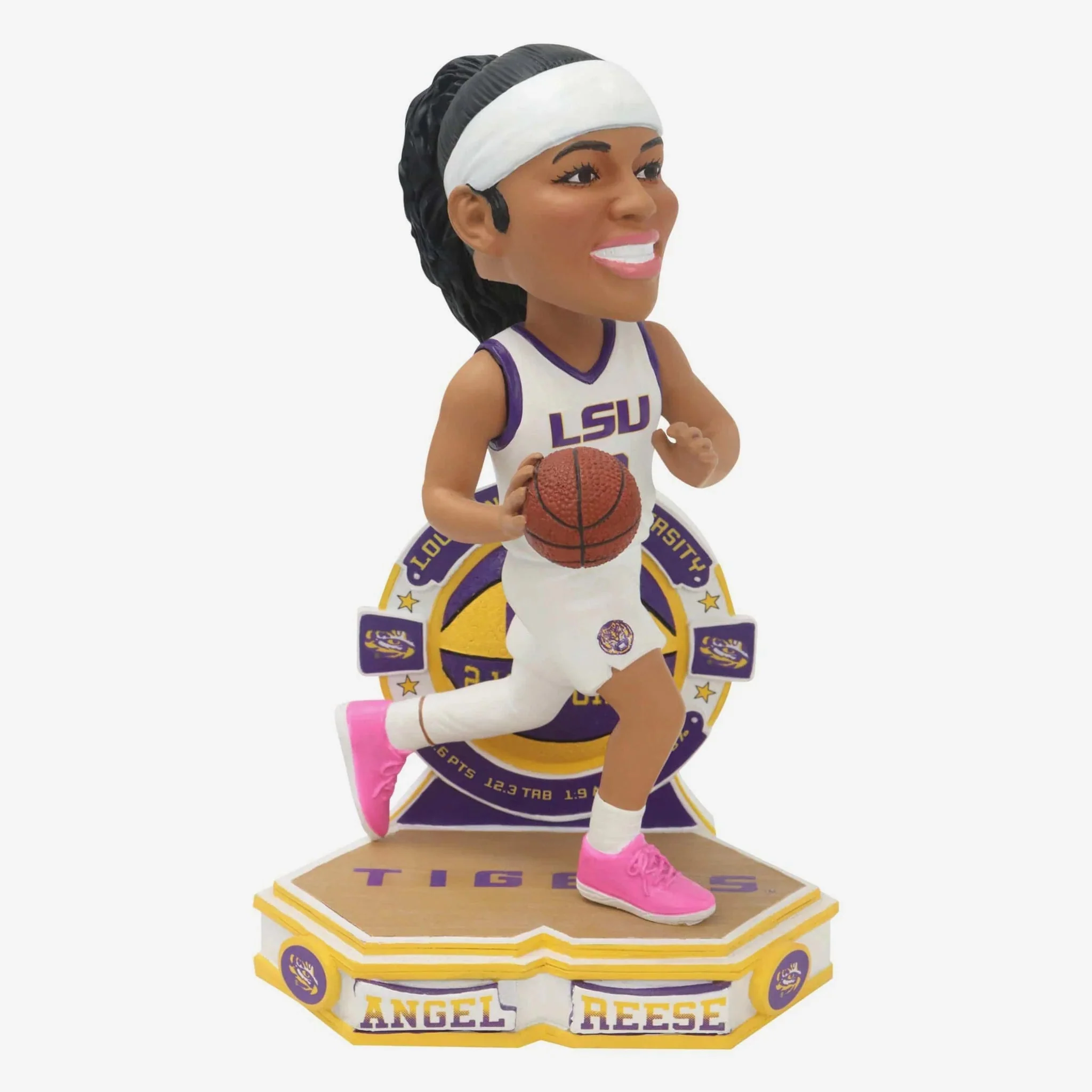 Angel Reese LSU Tigers College Stats Bobblehead NCAA