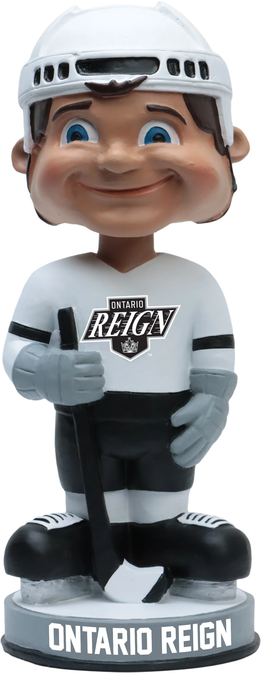 Ontario Reign Vintage White Jersey AHL Hockey Bobblehead
