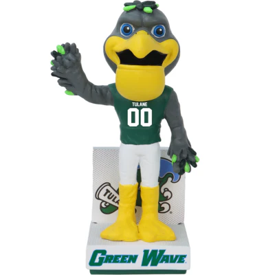 Riptide the Pelican Tulane Green Wave Mascot Bobblehead - Image 2