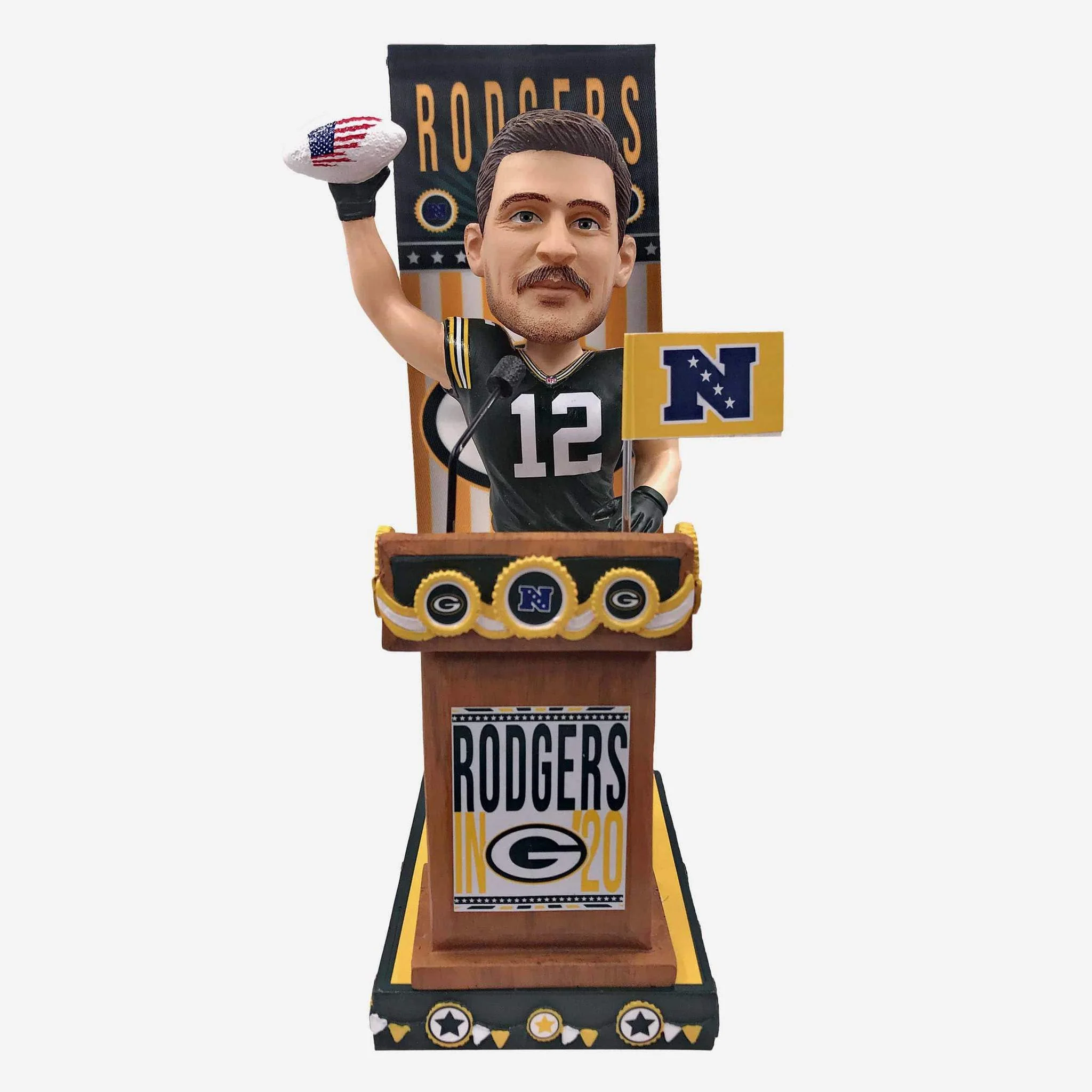 Aaron Rodgers Green Bay Packers Swing Vote Series MLB Bobblehead