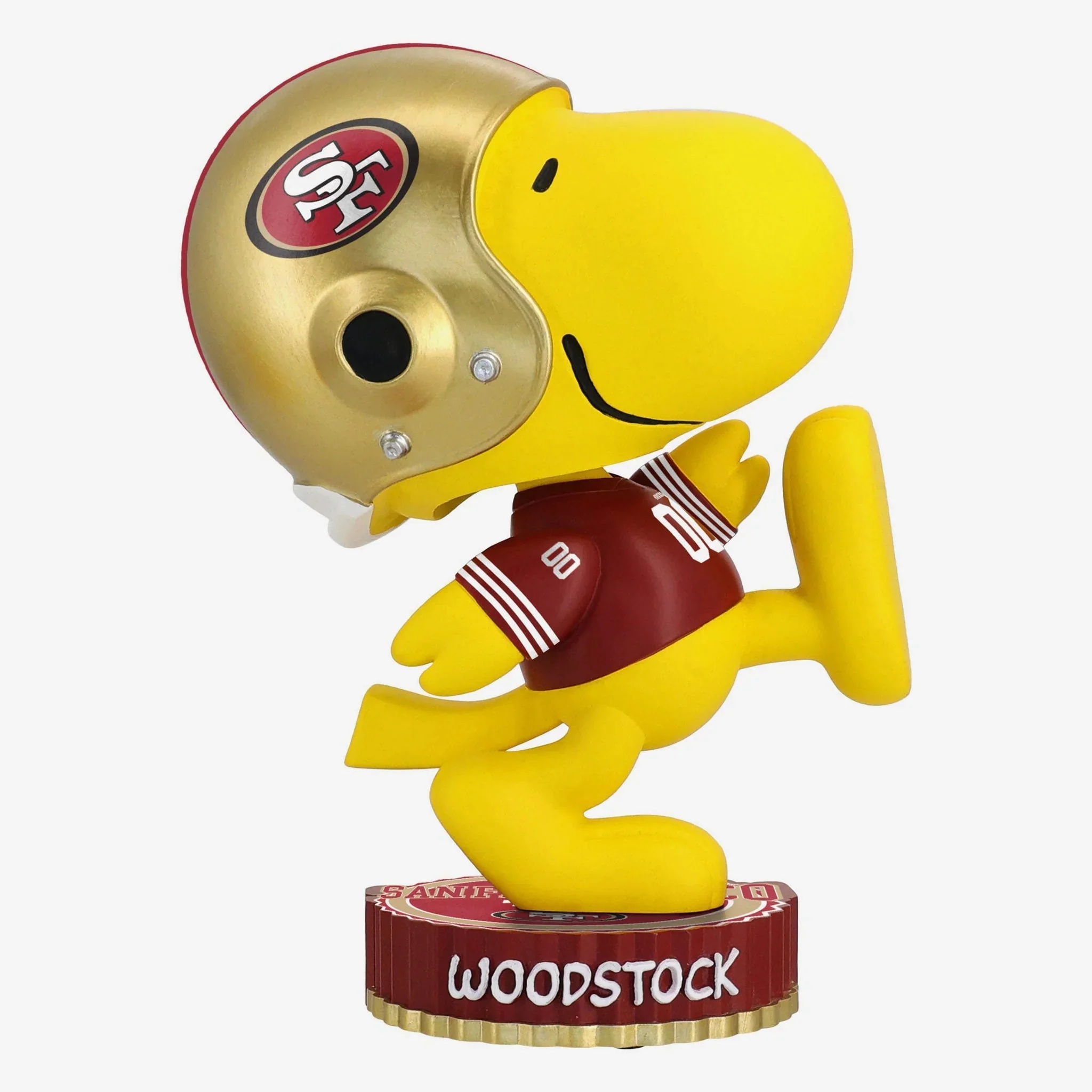 Woodstock San Francisco 49ers 2024 Peanuts Bighead NFL Football Bobblehead