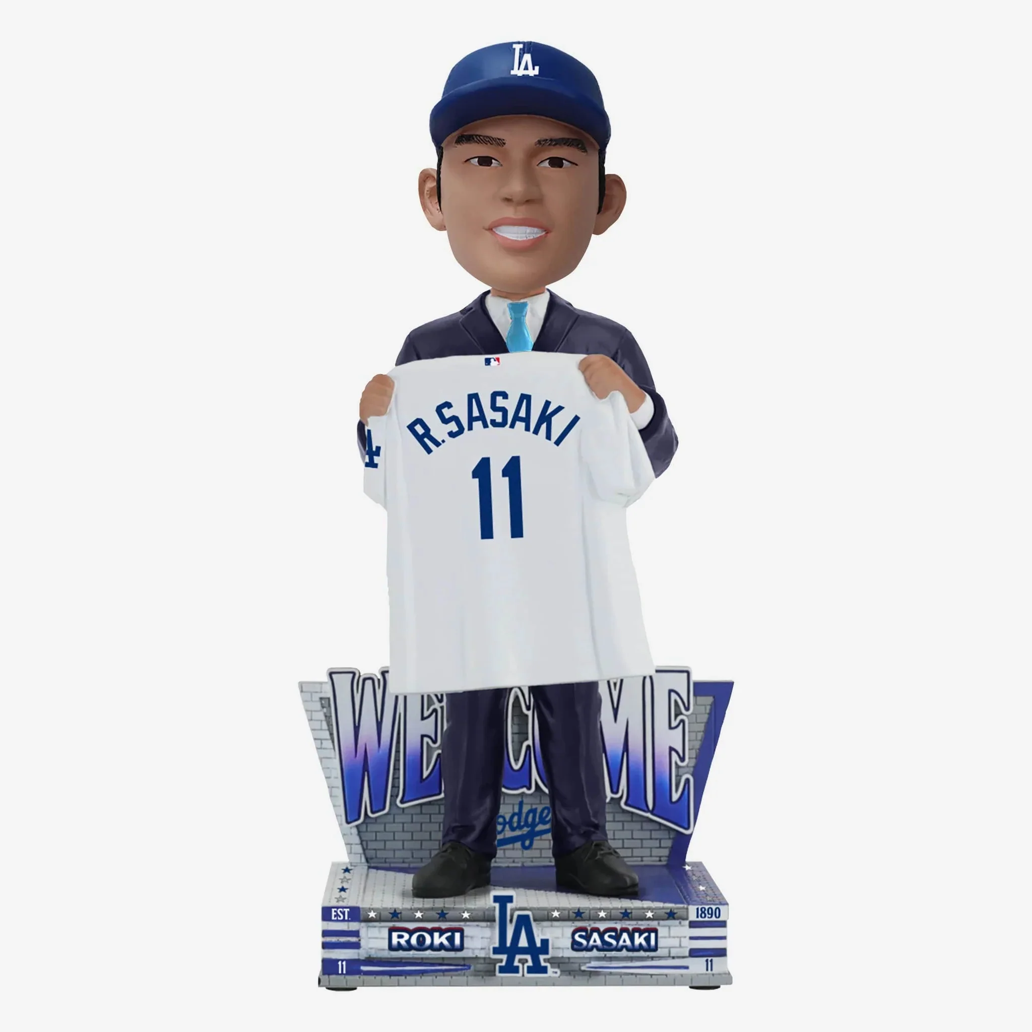Roki Sasaki Los Angeles Dodgers Welcome to the Team MLB Baseball Bobblehead