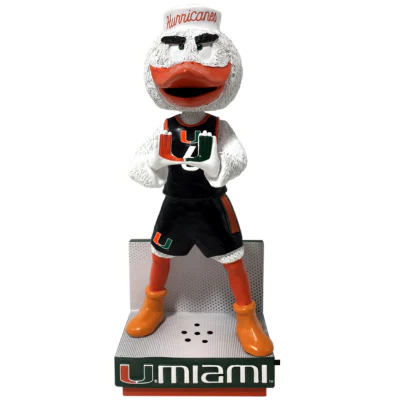 Sebastian the Ibis Miami Hurricanes Fight Song Mascot Bobbleheads - Image 6