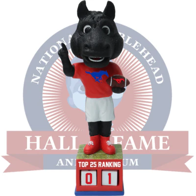 SMU Mustangs Football Top 25 Ranking Tracker Bobblehead