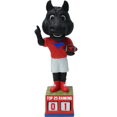 SMU Mustangs Football Top 25 Ranking Tracker Bobblehead - Image 2