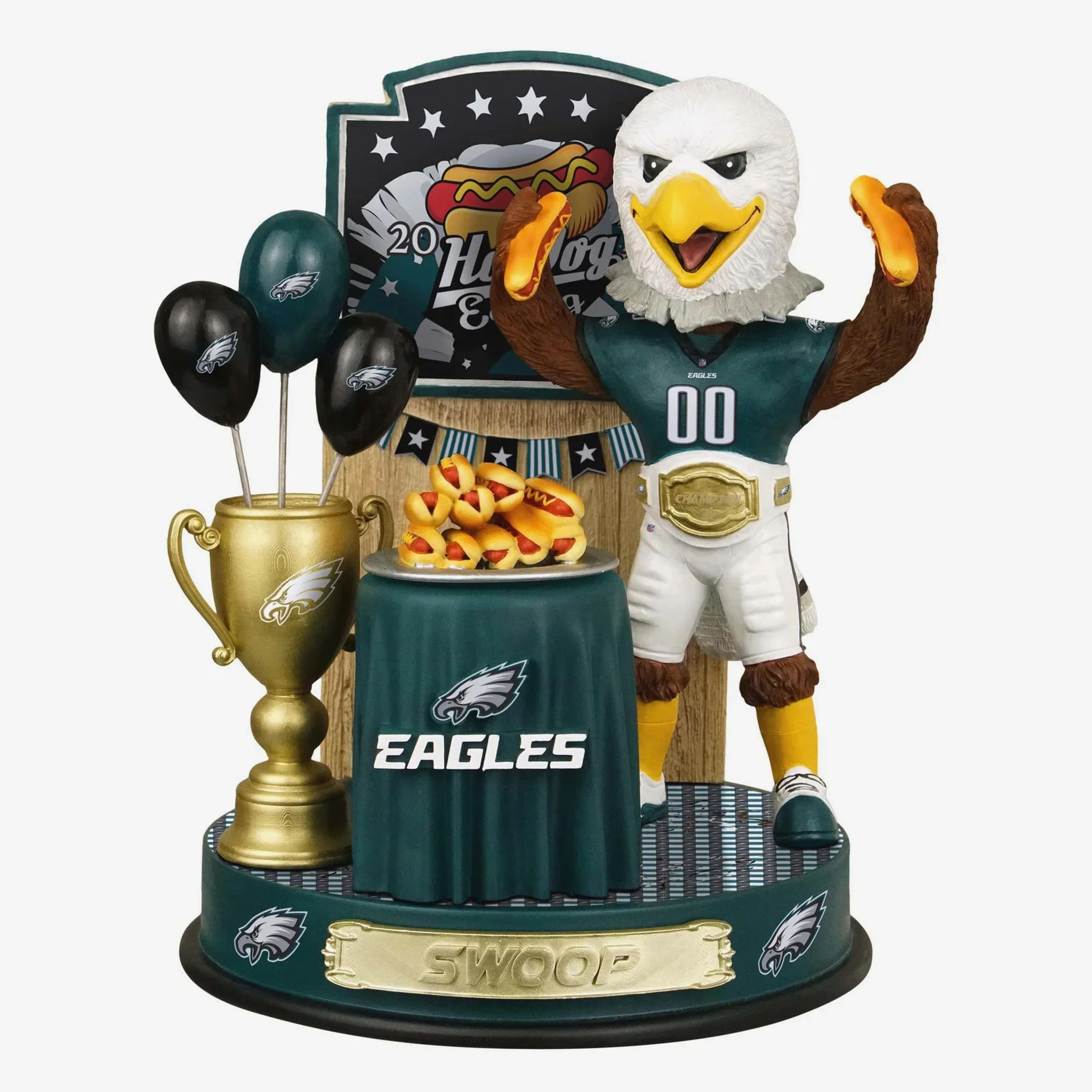 Swoop Philadelphia Eagles Hot Dog Eating Contest NFL Bobblehead