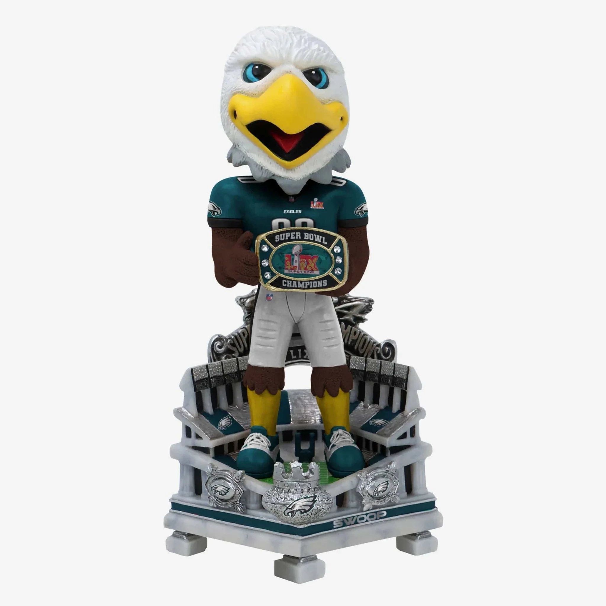 Swoop Philadelphia Eagles Super Bowl LIX Champions 3 Foot 3 Foot NFL Bobblehead