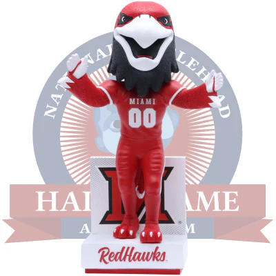 Swoop the RedHawk Miami RedHawks Mascot Bobblehead