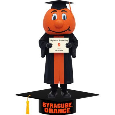 Otto the Orange Syracuse Orange Mascot Graduation Bobblehead (Presale) - Image 2