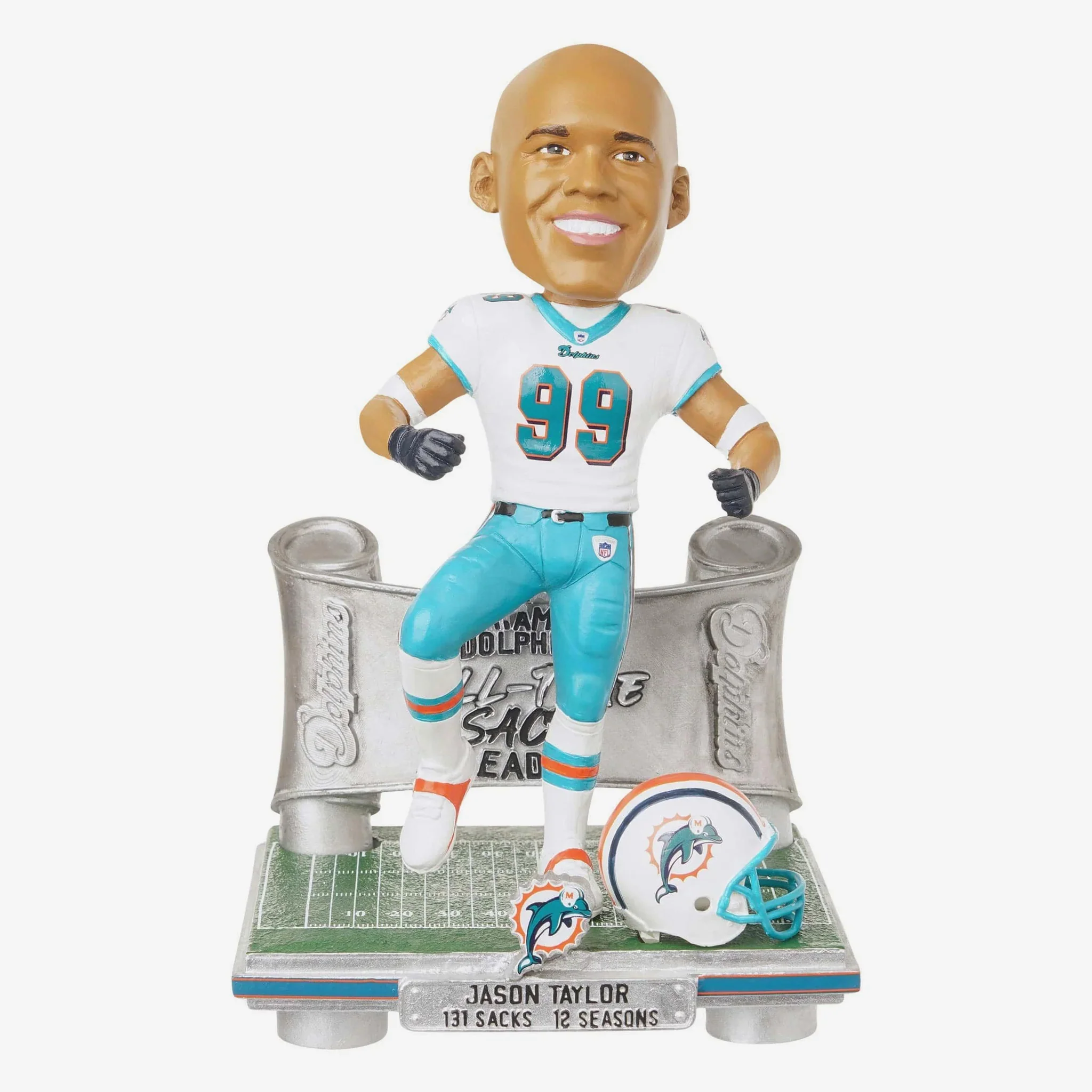 Jason Taylor Miami Dolphins All-Time Sack Leader NFL Football Bobblehead