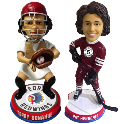 Terry Donahue Pat Henschel Bobbleheads - Image 5