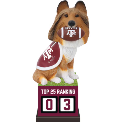 Reveille Texas A&M Aggies Football Top 25 Ranking Tracker Bobblehead (Presale) - Image 2