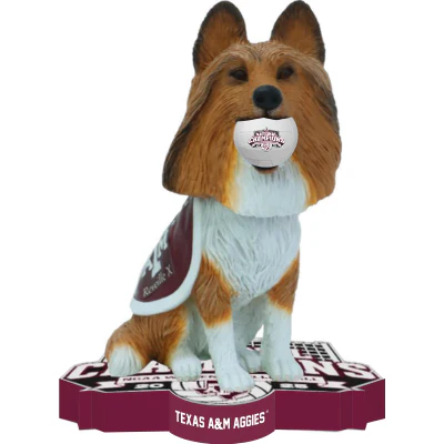 Reveille X Texas A&M Aggies Mascot 2025 Women's Volleyball National Champions Bobblehead (Presale) - Image 2