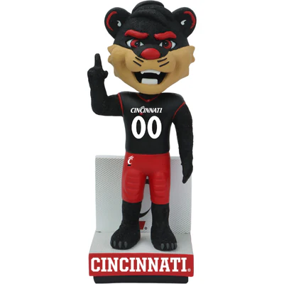 The Bearcat Cincinnati Bearcats Mascot Football Jersey Bobblehead - Image 2