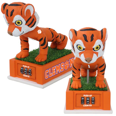 The Tiger Clemson Tigers Mascot Push-Up Counter Bobblehead - Image 3
