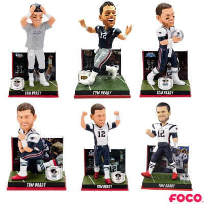 Tom Brady Super Bowl Moments Bobbleheads - Image 9