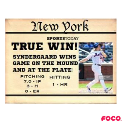 Noah Syndergaard New York Mets True Win Bobblehead - Image 2