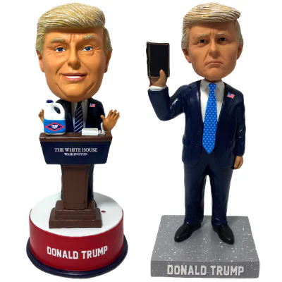 Donald Trump Bible and Bleach Bobbleheads - Image 4