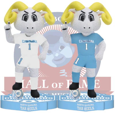 Rameses North Carolina Tar Heels Mascot 2024 Women's Soccer National Champions Bobbleheads