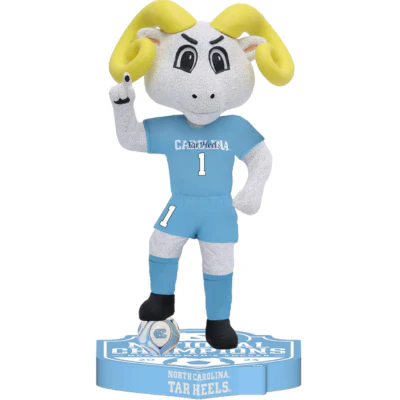 Rameses North Carolina Tar Heels Mascot 2024 Women's Soccer National Champions Bobbleheads - Image 2