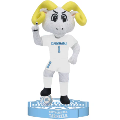 Rameses North Carolina Tar Heels Mascot 2024 Women's Soccer National Champions Bobbleheads - Image 3