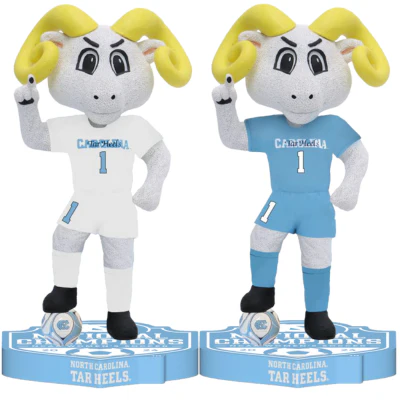 Rameses North Carolina Tar Heels Mascot 2024 Women's Soccer National Champions Bobbleheads - Image 4