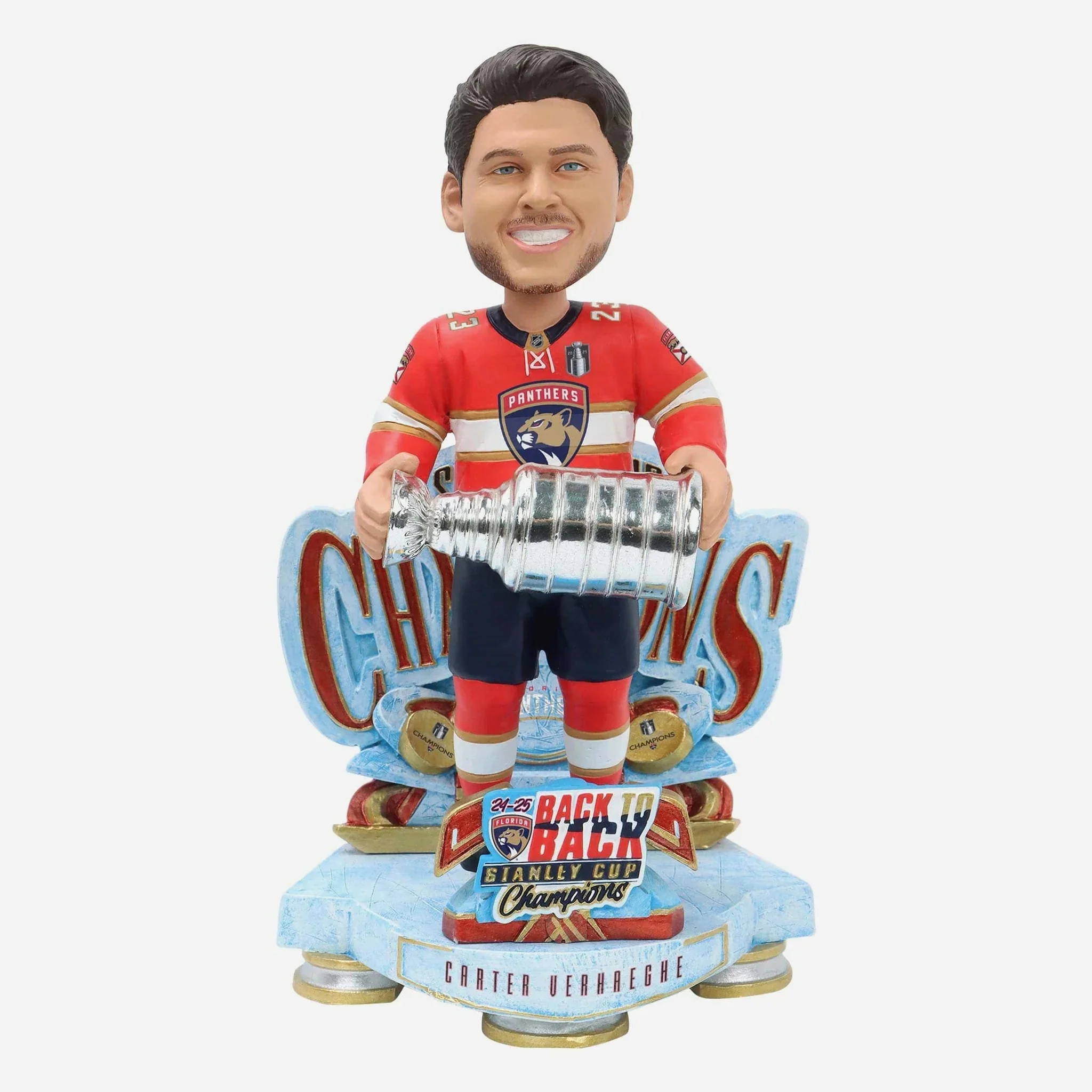 Carter Verhaeghe Florida Panthers 2025 Stanley Cup Champions Celebration NHL Bobblehead
