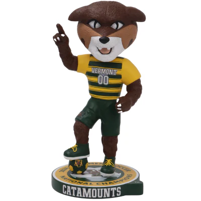 Rally Cat Vermont Catamounts 2024 NCAA Men's Soccer National Champions Bobblehead - Image 2