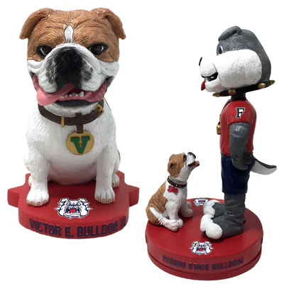 Victor E. Bulldog III and TimeOut Fresno State Bulldogs Bobbleheads - Image 4